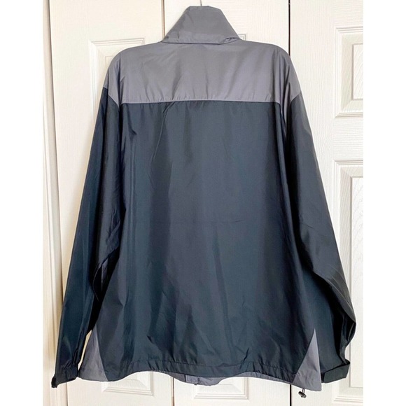 NWOT Men’s Columbia Gray Hooded Windbreaker Water Resistant Rain Jacket Size XXL - Picture 2 of 13
